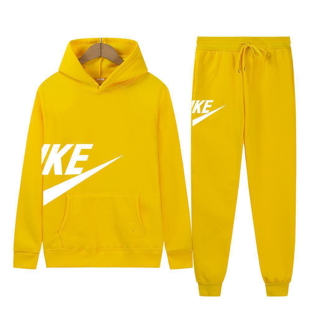 Herren Mode Hoodie Set: Herbst-Winter-Print, Lässiges Fitness-Sweatshirt im europäischen amerikanischen Stil