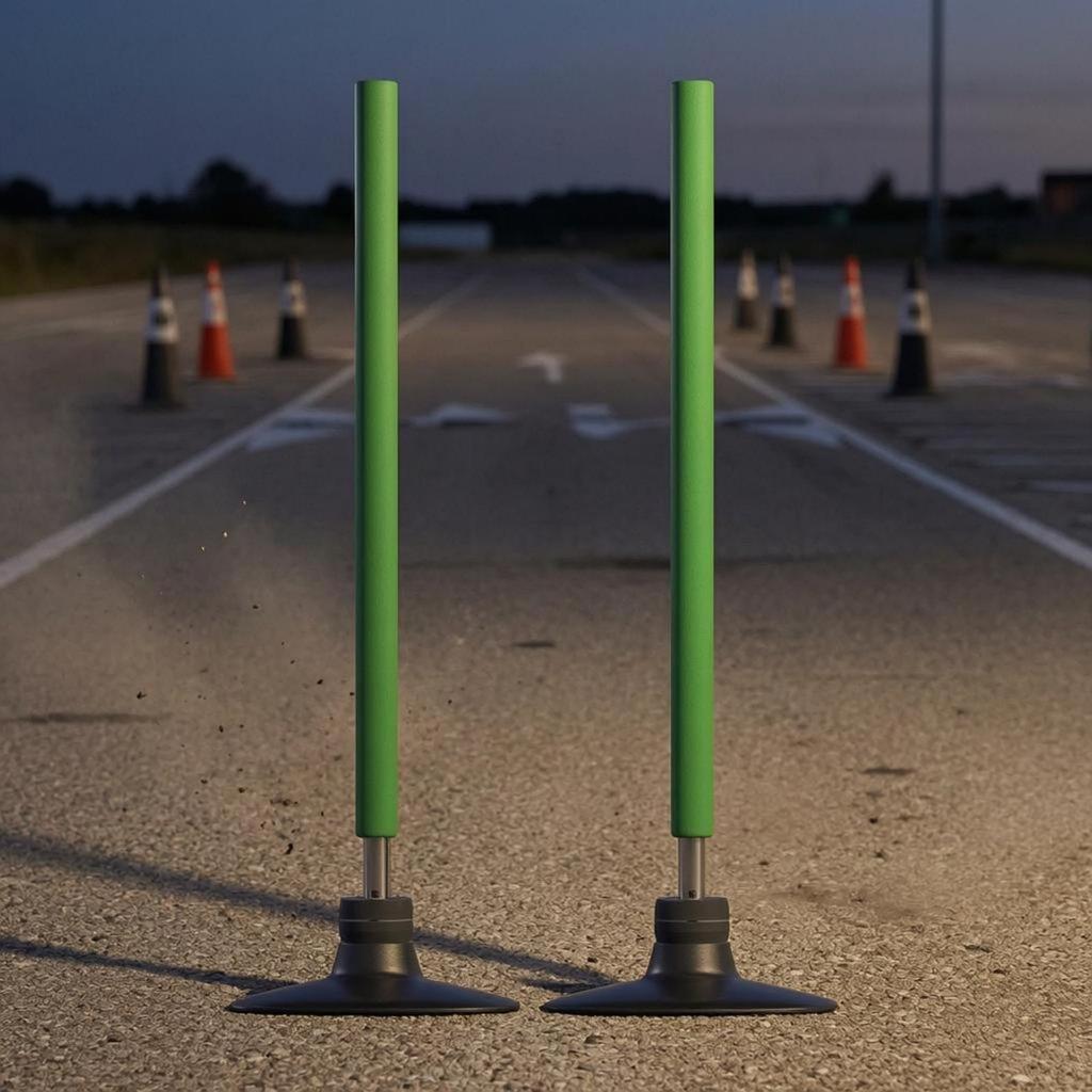 2 Pieces Agility Training Pole Portable Rebound Weather-Resistant
