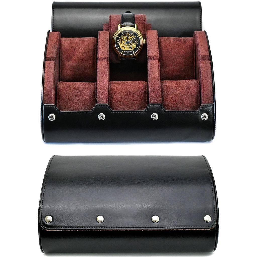 Watch Travel Case ,3/6 Slot Watch Roll Travel Case Organizer Display - PU Leather Watch Case - Klokke Organizer for menn og kvinner