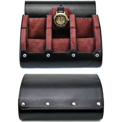 Watch Travel Case ,3/6 Slot Watch Roll Travel Case Organizer Display - PU Leather Watch Case - Watch Organizer for Men & Women
