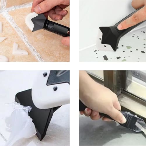 Loopunk Caulking Tool Kit, 10-Piece Set, Caulk Remover, Caulk Scraper, Sealant Tool, Cutter, Corner Scraper, Dual-Purpose Caulking Tool, Caulking Tool