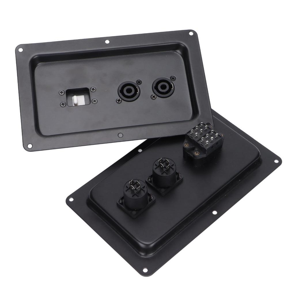 2PCS Back Panel Design Speaker Junction Box for 715 725 Stage Speakers Audio System Setup