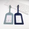 Premium PU Leather Luggage Tag with Stitching and Signature Card