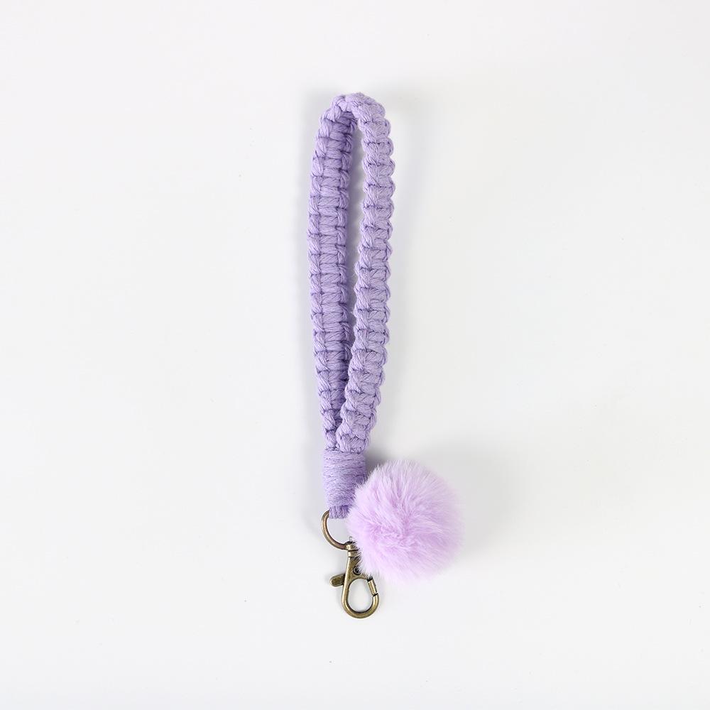 Nordic Style Woven Bracelet Keychain - Elegant Business Gift and Car Key Pendant