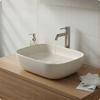 Lusso countertop washbasin 45.5X32.5 CM oval beige matt
