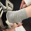 Women's 10A Antibacterial No-seam Mid-Calf Socks - Pure Cotton Lycra, Sweat-Wicking, Breathable, Anti-Pilling, Elastic Sports Socks