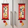 1 Pair Scroll Spring Festival Couplet Chinese Style 2026 Horse Year Door Hanging  Festive Atmosphere