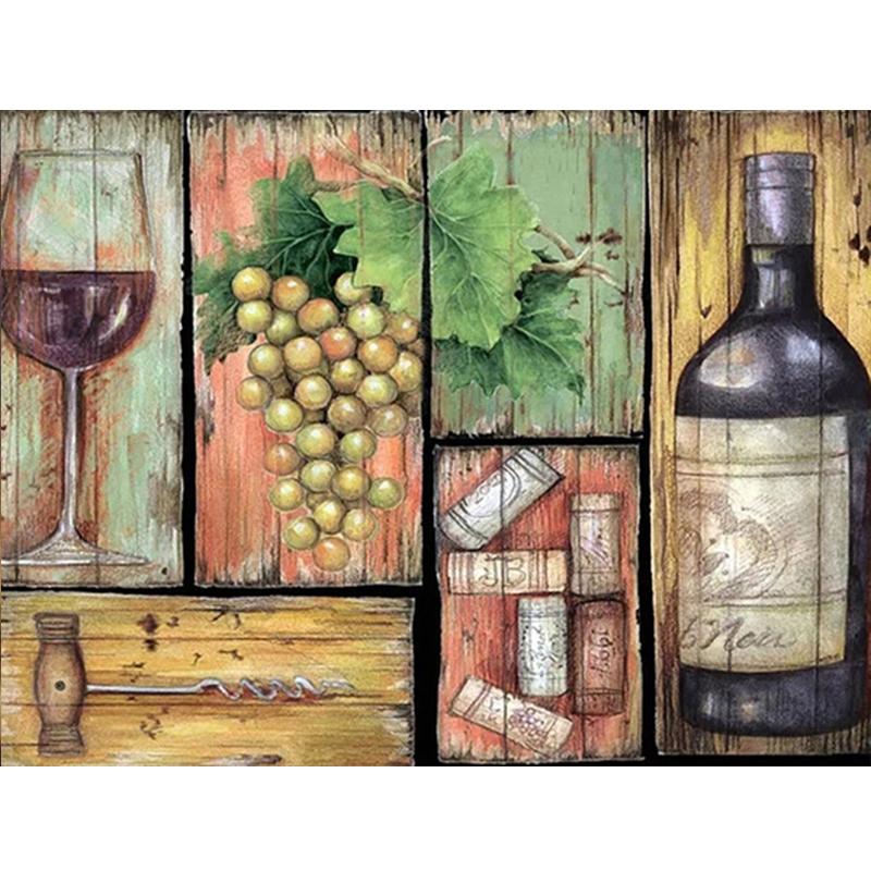 Diamond Embroidery Liqueur Full Drill Round/Square Diamond Painting Landscape Rhinestones Art Cross Stitch Kits Needlework