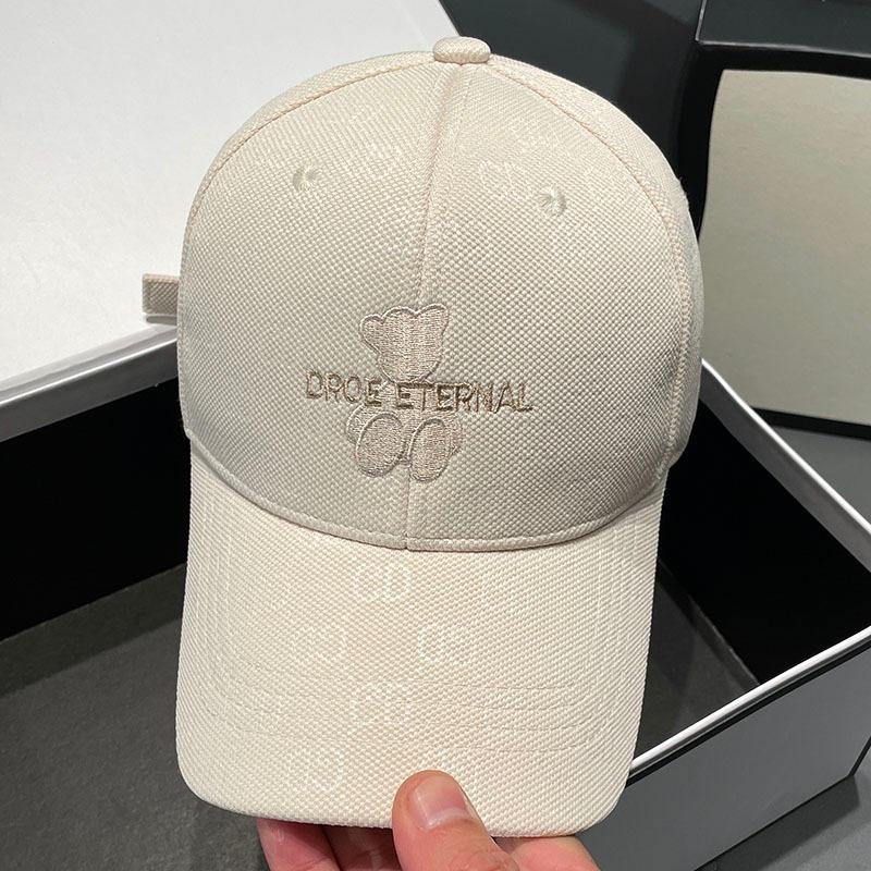 

New Hat for Women Korean Style Cute Bear Baseball Hat Fashionable Autumn and Winter Sun Hat for Women Sun Protection Baseball Cap Trendy Adjustable