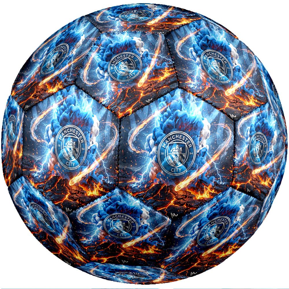 Ballon de football thème Manchester City Taille 5 Ballon de football Toucher Doux Ballon de football d'entraînement professionnel pour sports d'extérieur