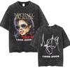 The King of Pop Michael Jackson Vintage Washed T-shirts Men Women Casual Retro Cotton T Shirt Male Gothic Rock Oversized T-shirt