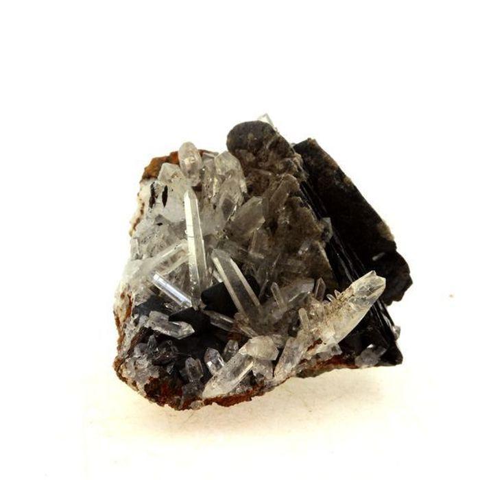 Pierres et Minéraux. Quartz + Siderite + Hematite. 105.0 ct. Mine de Chachatier, Isère, France.