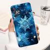 Art Christmas Snowflakes For Samsung A51,30,71,S9,Ultra,Lite,S23,22,21,PIus,10,20,FE,Transparent, Silicone Case