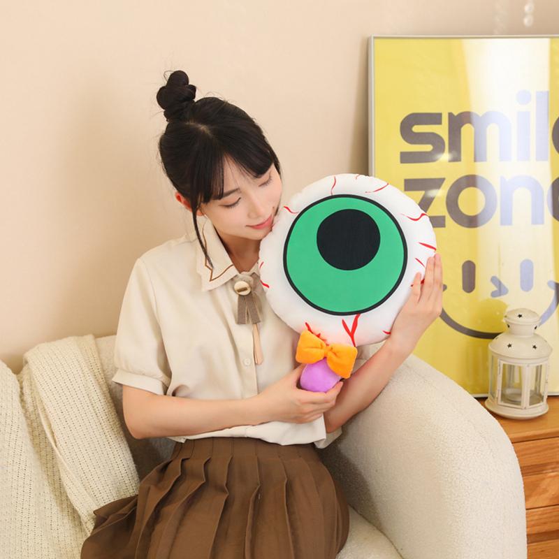 Halloween Plush Toys Scary Eyeball Demon Ghost Evil Pumpkin Cartoon Soft Model For Boys and Girls Halloween Holiday Gifts