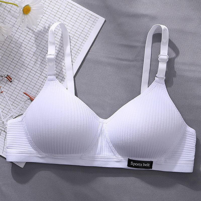 Korean Style AB Cup Bra: Comfortable, Breathable, Thin, No Steel Ring, Anti-Exposure Underwear for Girls & Women.