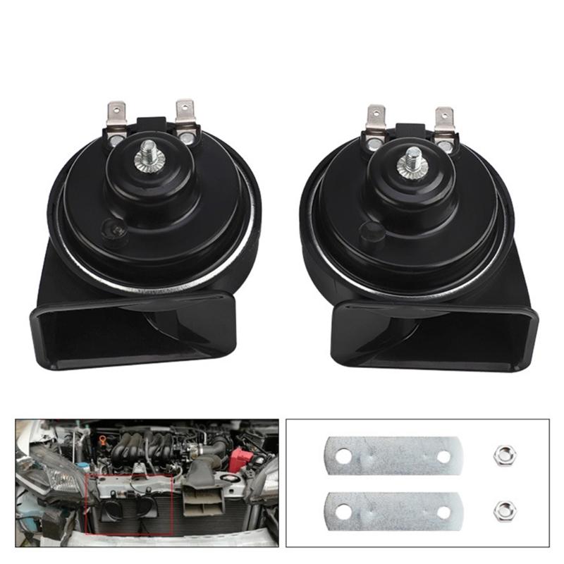 12V Car Horn, 410DB Car Snail Horn, Air Horn, Waterproof Motorcycle Modification, for Motorcycle Boats Trucks