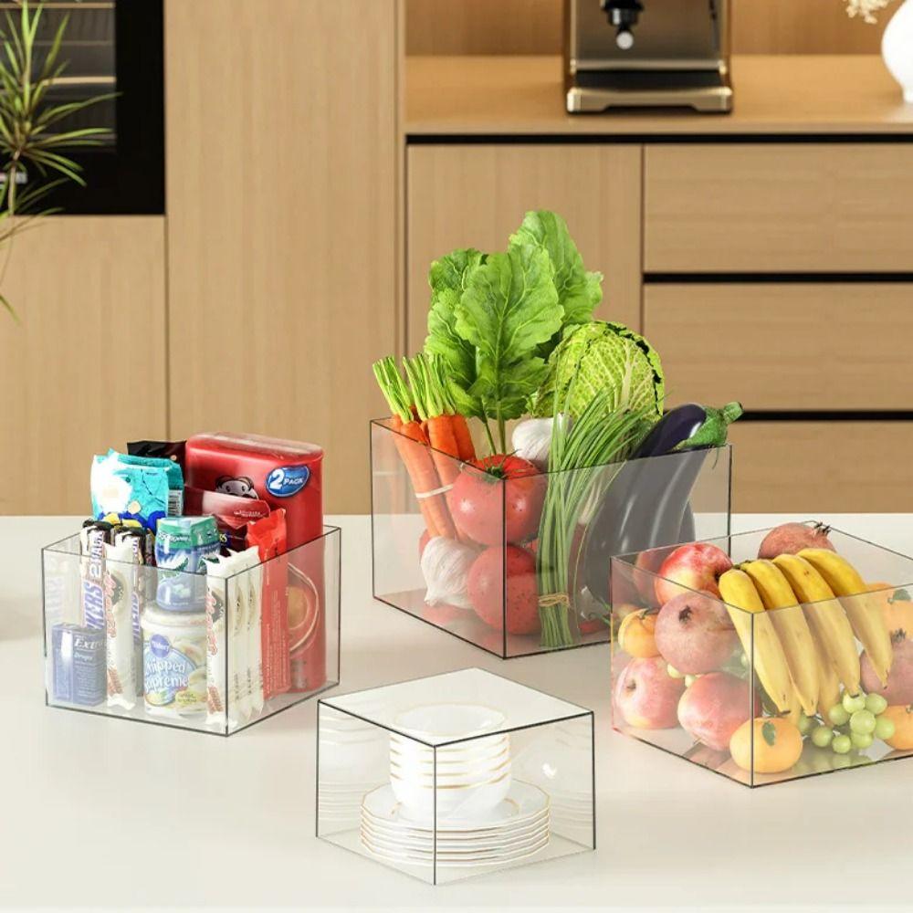 Stackable Acrylic Display Cube Square Shape Dessert Display Stand Buffet Decorating Box  Jewelry