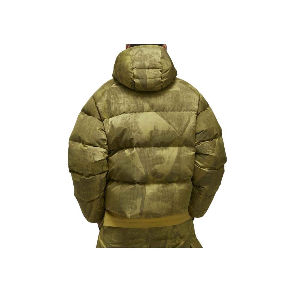 Adidas Y-3 Graphic Puffer Jacket Loose Fit Printed Zip Long Sleeve Hooded Down Jacket Unisex Jacket Yellow IP7939