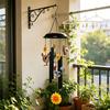 Chicken Wind Chime for Outside Rustic Metal Rooster Sunflower Wind Chime for Garden Patio Porch Lawn Yard Decor Gifts for Women Men Mother