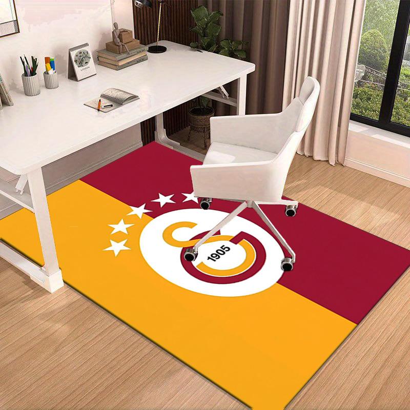 Galatasaray Football Club Emblem Area Rug Office rug, Chair Rug, Decor Carpet Livingroom bedroom Mat, Large Size Fan gifts Christmas gifts