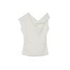 LAP One-Shoulder Shirred Slit Knit As2Kh468