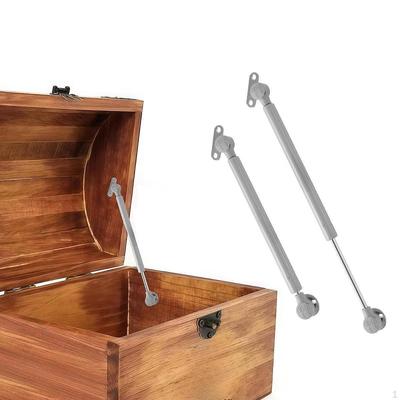 2Pcs Toy Box Hinges Slow Closing Silent Flat Lid Support for Chest Heavy Curved Round