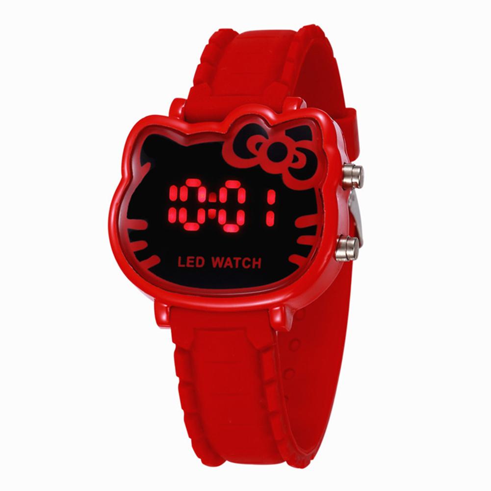 Orologio Bambina Carino Cartone Animato Bambino LED Studente Elettrico Moda