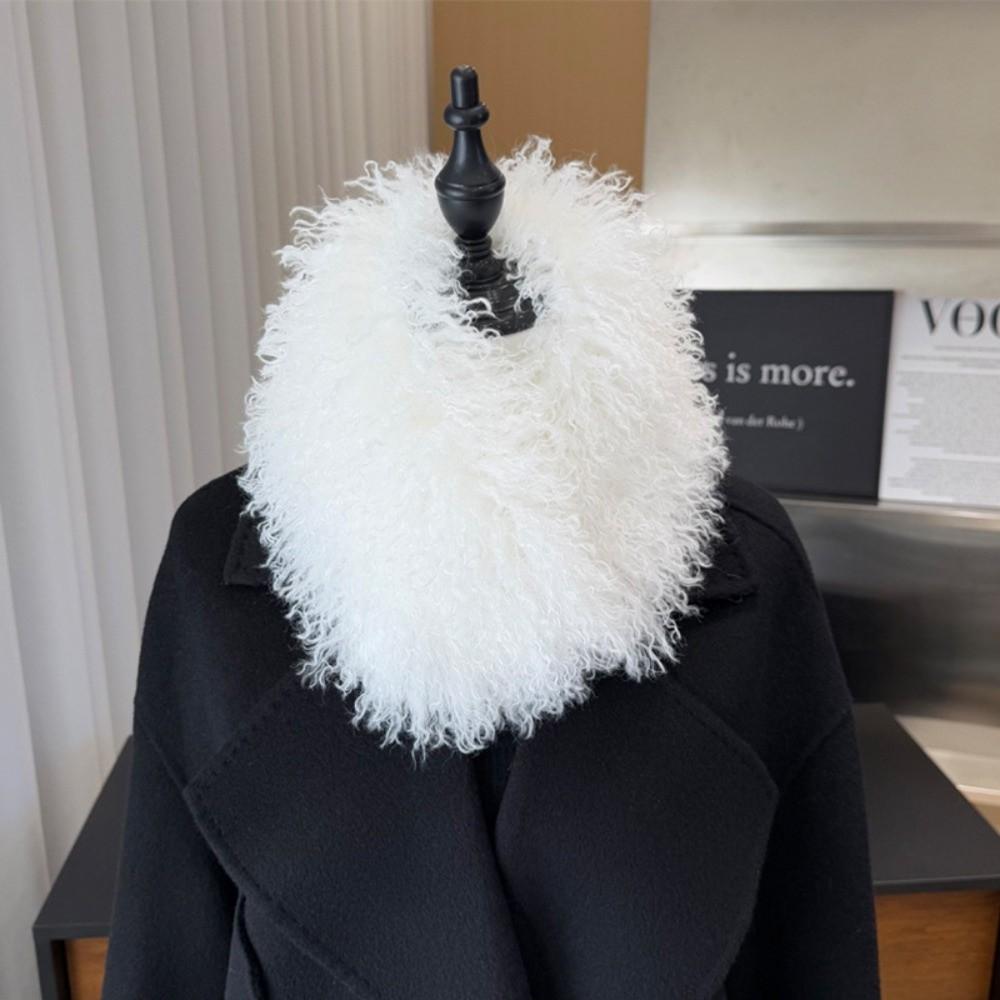 Magnetic Attraction Plush Scarf for Women Winter Warm Neck Warmer  for Outdoors
