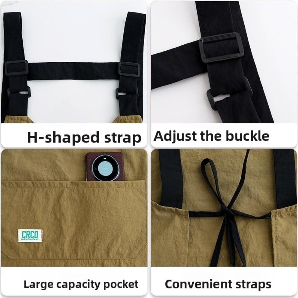 Adjustable Strap Kitchen Apron Taslon Work Clothes New Outdoor Workwear  for DIY Lover's