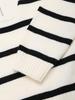 Autumn/Winter Color Block Striped Zip-Up Sweater - Long Sleeve Fashion for Europe & America