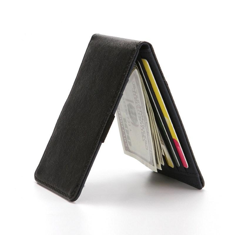 Men Short Wallet Pu Leather Credit Card Holder Wallet Card Holder Slim Wallet Men Secure Pu Leather Bag Wallets MIT
