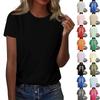 Unisex Casual Neck Short Sleeve T-Shirt for Everyday Wear