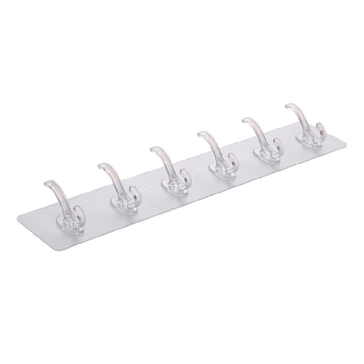 Self Adhesive Hooks for Hanging Heavy Duty Wall Hooks Traceless Waterproof Clear 1