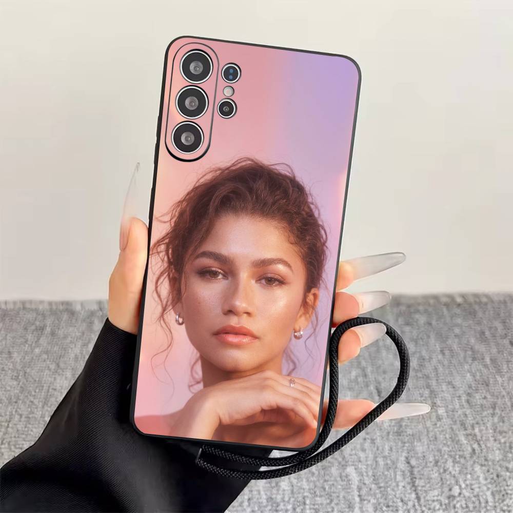 Z-Zendaya Phone Case Black Silicone Soft For Samsung S25,S24,S21,S22,S23,S30,Ultra,S20,Plus,Fe,Lite