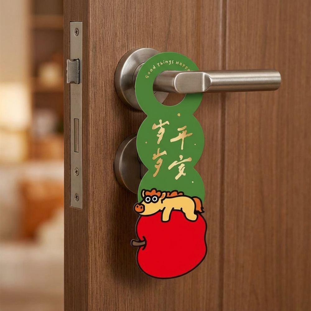 1 Pereche Pandantiv Mâner Ușă din Hârtie Stil Chinezesc Etichetă Agățată de Ușă Ornament Anul Nou Festivalul Primăverii