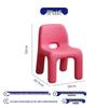 Charming Nordic Children's Chair with Backrest - Kids' Early Education Stool