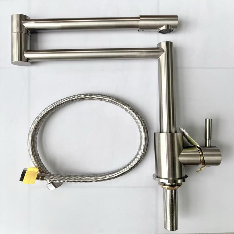 Tai Ju Fu Folding 304 Stainless Steel Single Cold Faucet for Wood Stove