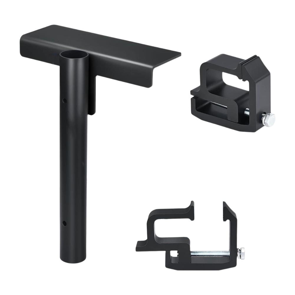 Car Flagpole Kit No Drilling Side Flag Pole Mount Kit For Truck Bed, Universal Black Flagpole Holder Fit Up To 1.5" Pole
