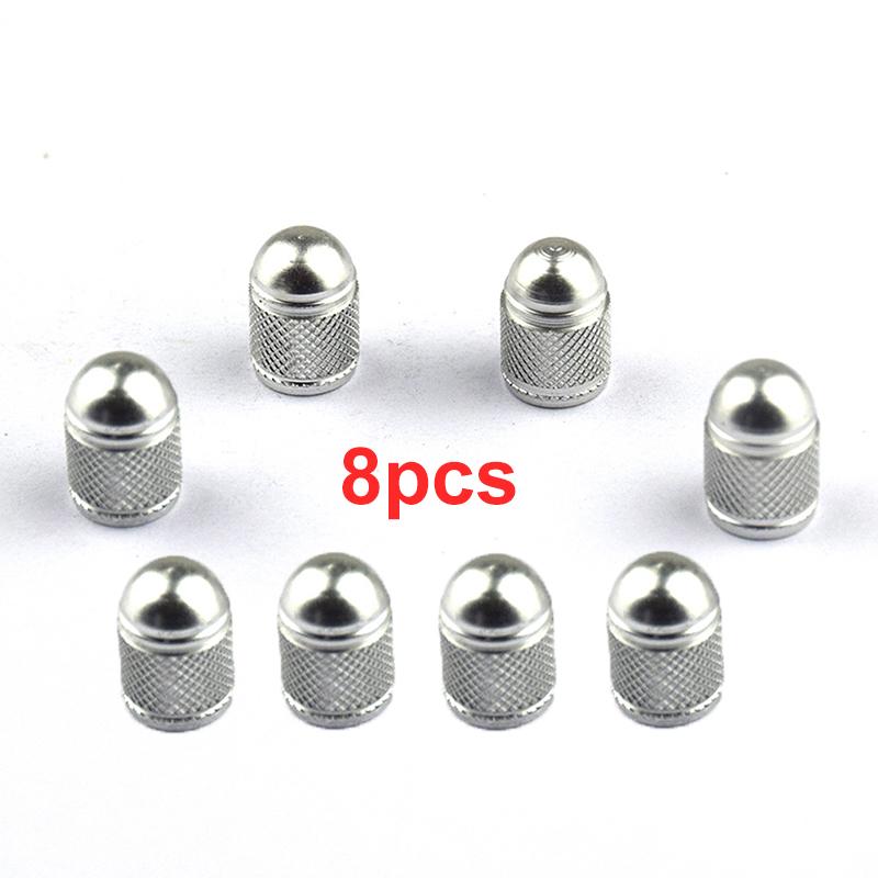 4/8pcs Aluminum Alloy Car Wheel Tire Valve Caps Bullet Tyre Valve Cap Motorcycle Bike Tire Rim Stem Cover Dust Proof Nipple Caps