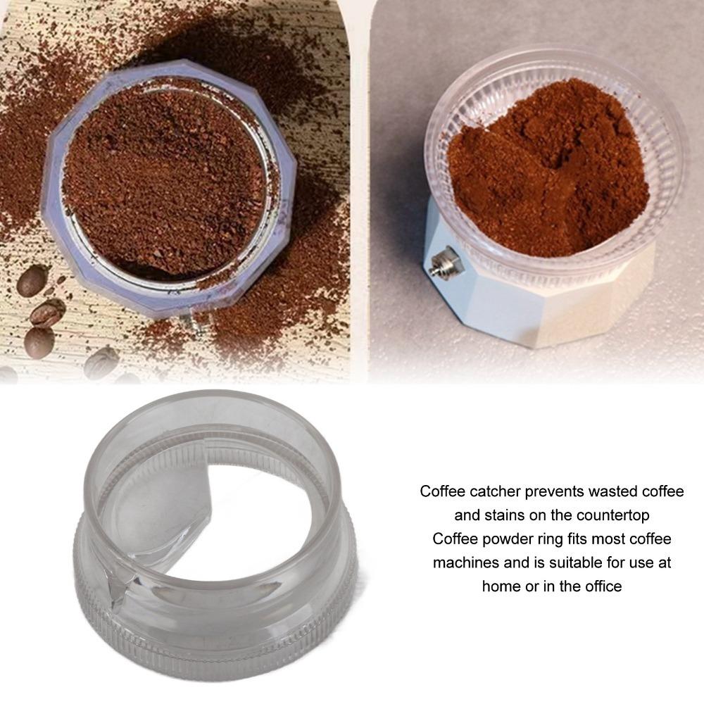 PC Moka Pot Powder Dispenser Anti Splash Design Coffee Dosing Ring Anti Splash Dispenser  Moka Pot
