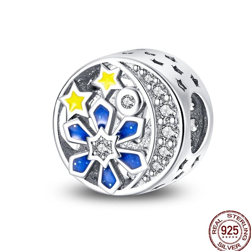 Exquisite Copper Round Hollow Star Element Flower Beaded Beads Suitable For 3Mm Original Bracelet Diy