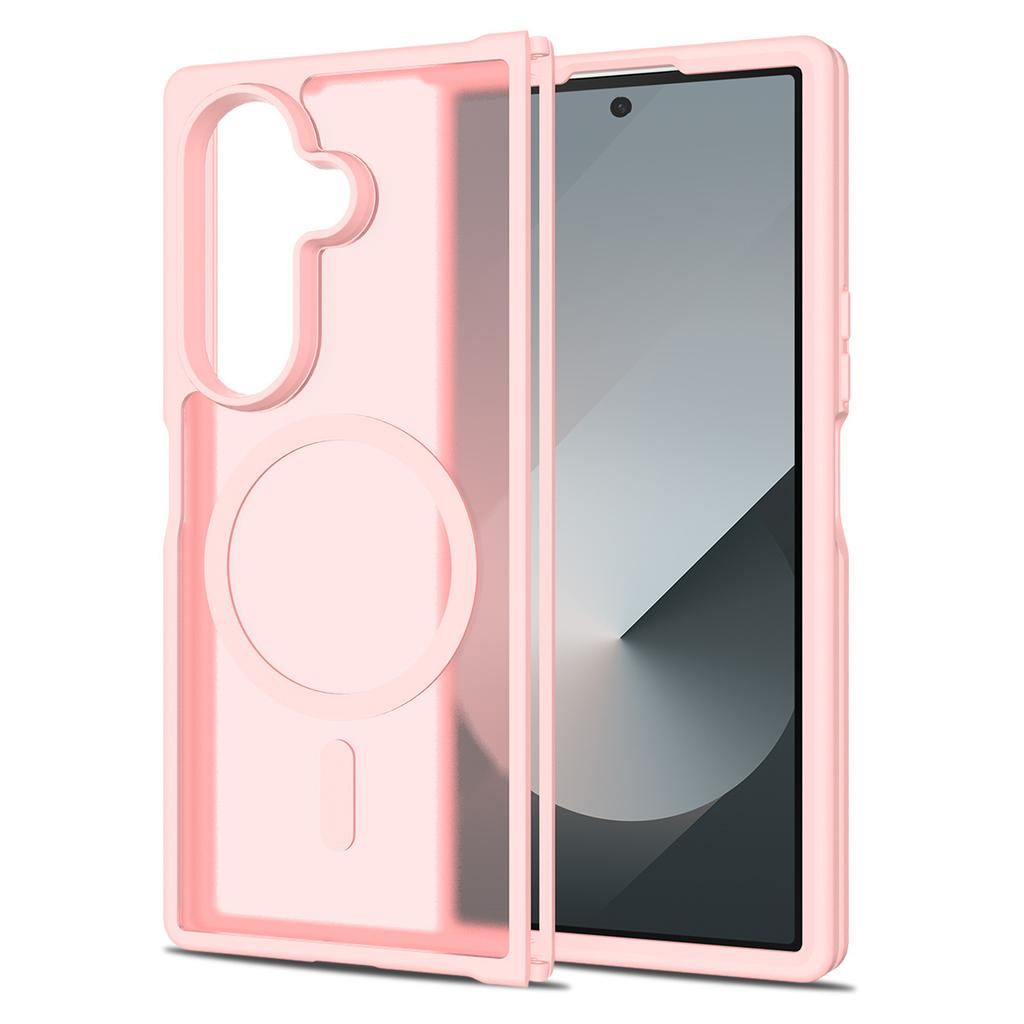 for Magsafe Wireless Charging Phone Case for Samsung Galaxy Z Fold 6 7 Fold6 Fold7 Translucent Shockproof Magnetic Cover