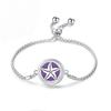 Edelstahl Lebensbaum Aromatherapie Armband - Verstellbar, Öffnungsbares Magnetdesign für ätherische Öle
