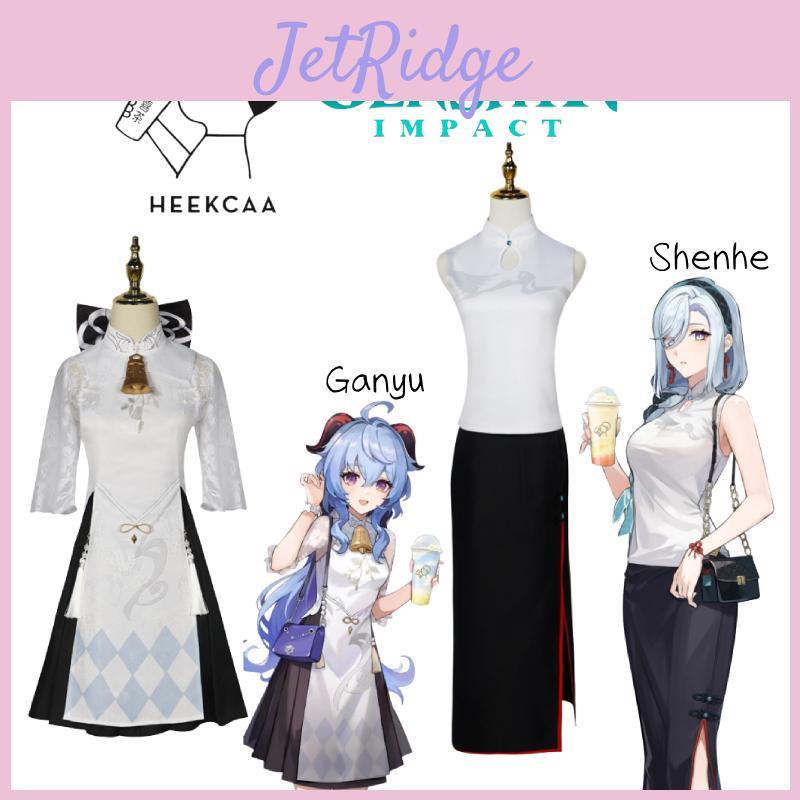 Polyester Fabric Genshin Impact Amber Tea Collaboration Cosplay Costume Elegant And Charming Anime Game Clothing