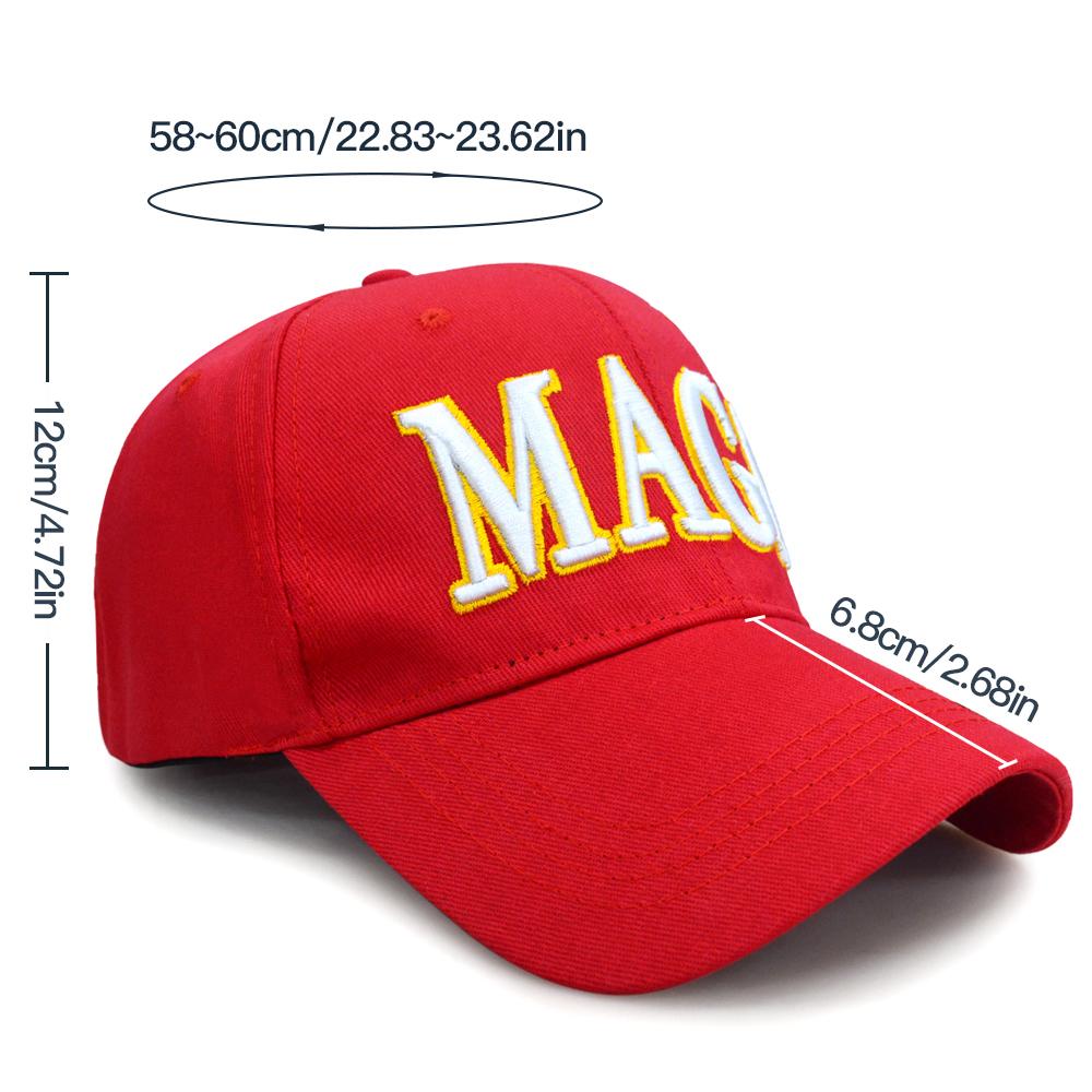 New Maga Letter Embroidery Baseball Cap Unisex Outdoor Sports Peaked Cap Sun Hat