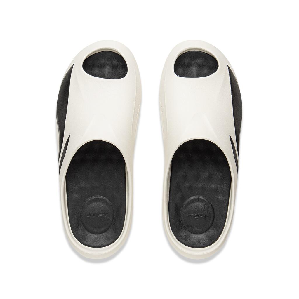 New LiNing SOFT SLIPPER Slip Resistant Abrasion Resistant Slide Slippers Unisex White Black AGAV009-4