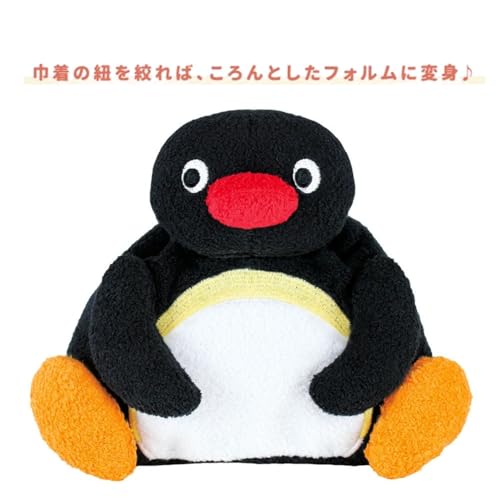 T's Factory Pingu Plush Drawstring Bag - Pingu (approx. H160 x W170 x D60mm) PI-5530523PI
