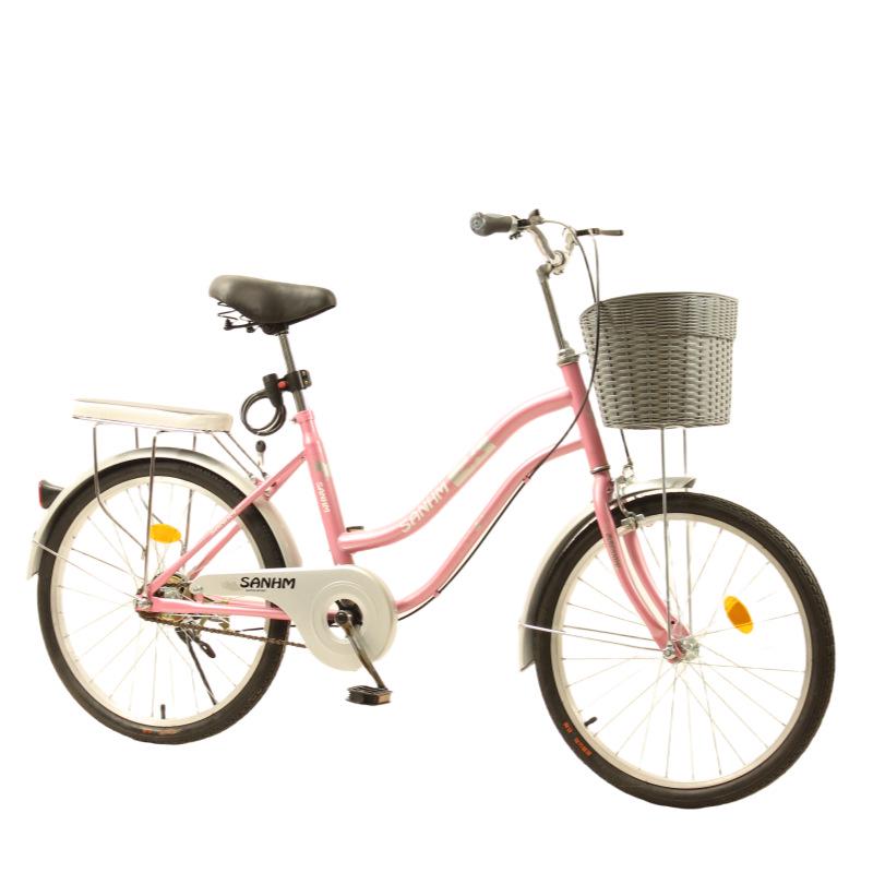22-inch Unisex Bicycle for Commuting and Student Use - Lightweight, Medium and Large Sizes, Suitable for Cycling