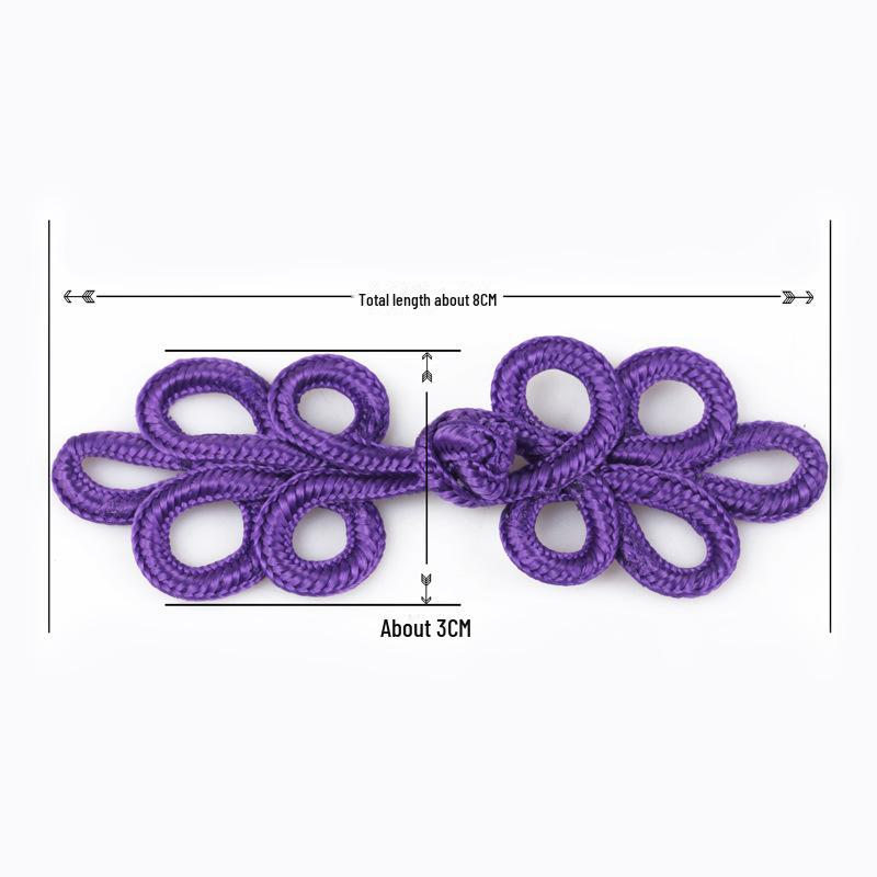 Handgefertigte fünfblättrige knopfartige Blumen für chinesische Retro-Tang-Anzüge und Cheongsam-Tanzkostüme für Kinder