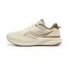 Fabric Cushioning, Wear Resistant Low Top Casual Running Shoes Unisex Beige Brown S28220-1